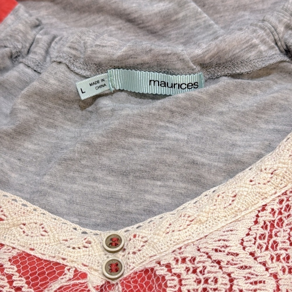 Maurice Sleeveless lace overlay tank top NWOT - Picture 3 of 4